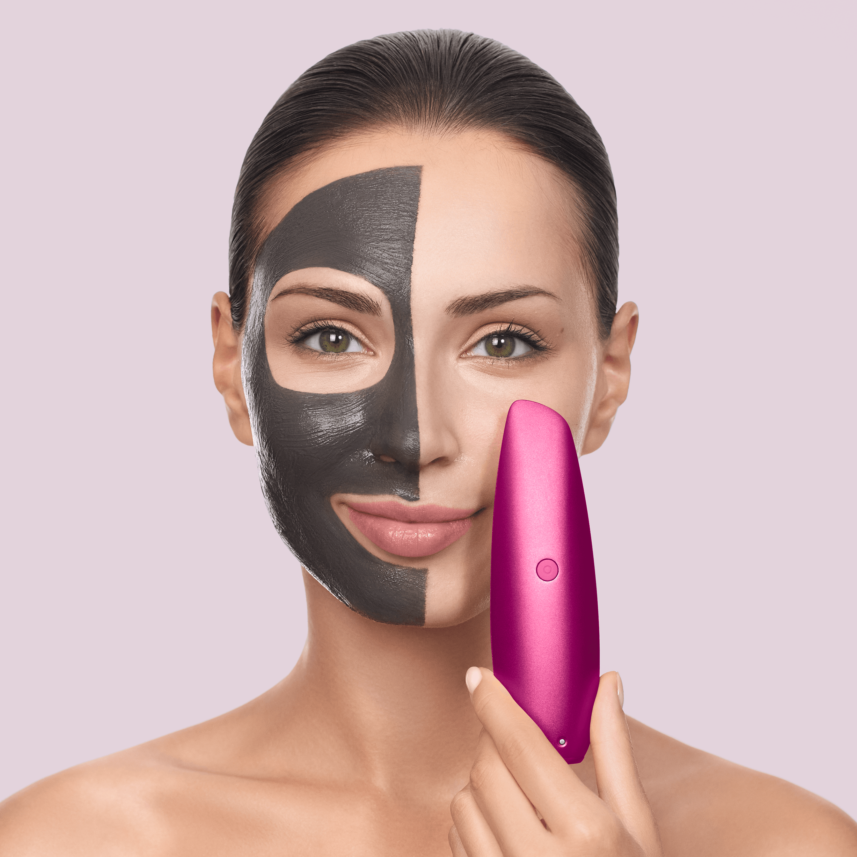 Безконтактна магнітна пілінг-маска GESKE Touchless Magnetic Peeling Mask 5 в 1 бузкова - фото 5