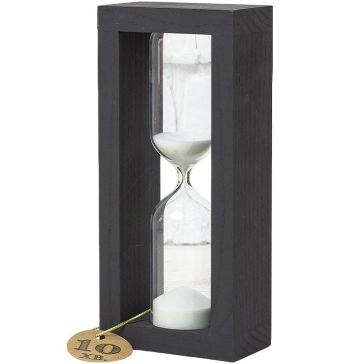 Пісочний годинник настільний Склоприлад 4-27, 10 хвилин, чорний (300585) - фото 1