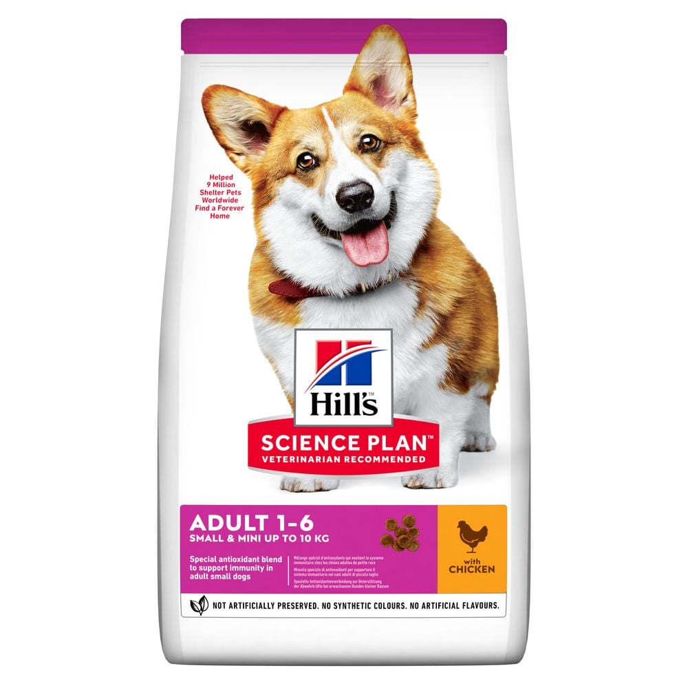 Сухий корм для дорослих собак малих і мініатюрних порід Hill’s Science Plan Adult Small&Mini, з куркою, 3 кг (604344) - фото 1