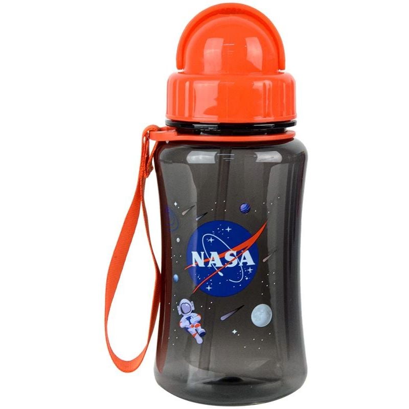 Бутылочка для воды Kite NASA 350 мл черная (NS22-399) - фото 1