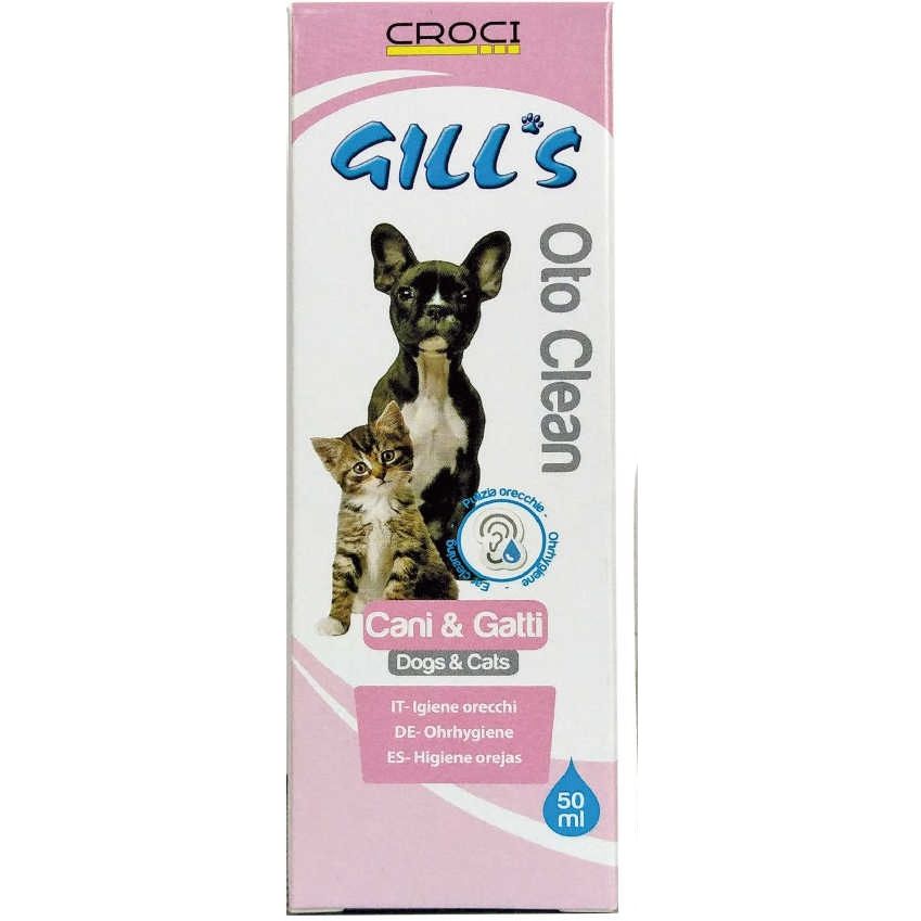 Краплі для вух собак і котів Croci Gills гігієнічні 50 мл - фото 1