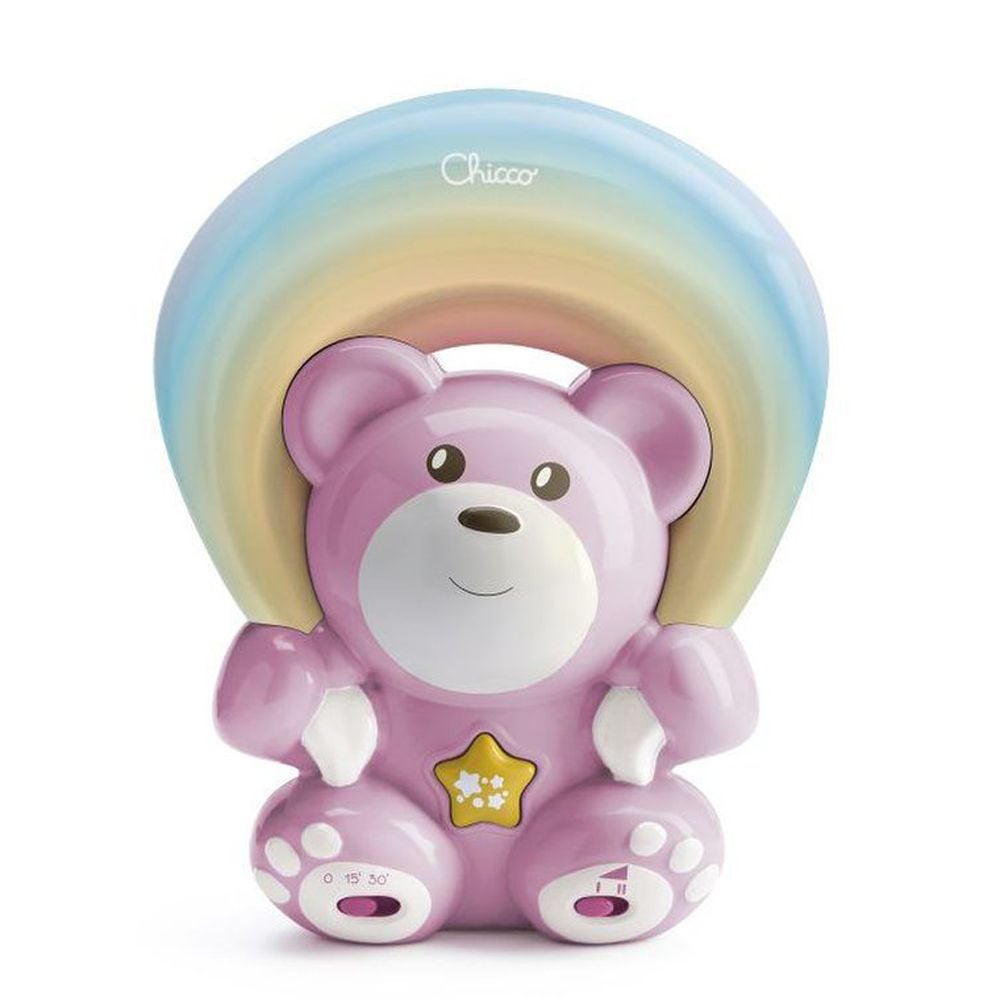 Игрушка-проектор Chicco Медвежонок под радугой, розовый (10474.10) - фото 1