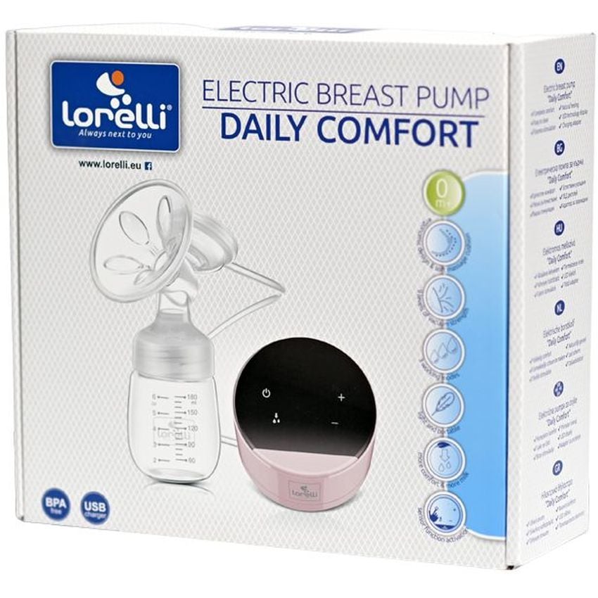 Молоковідсмоктувач Lorelli Daily Comfort Pink електронний (25640) - фото 2