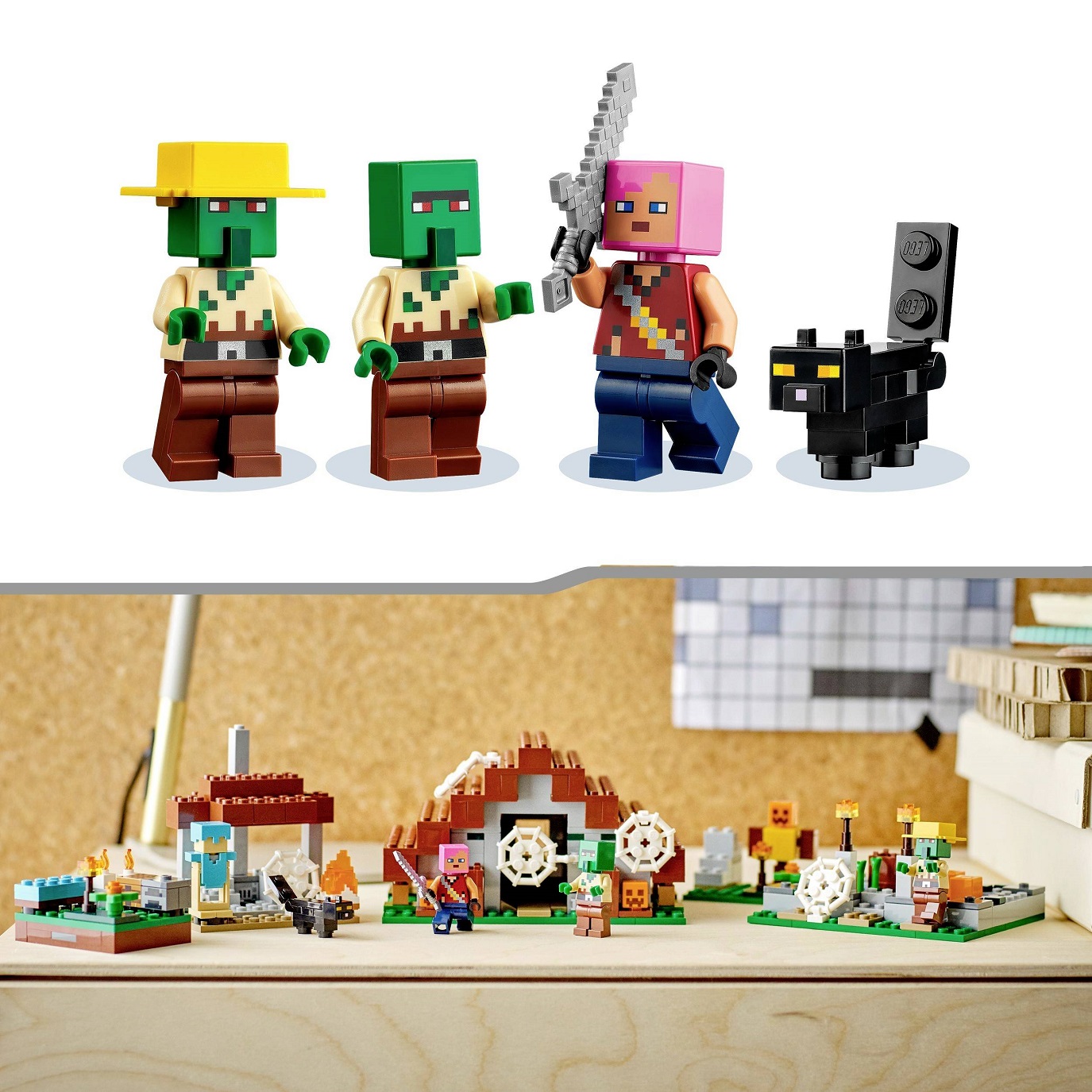 Конструктор LEGO Minecraft Заброшенная деревня, 422 детали (21190) - фото 6