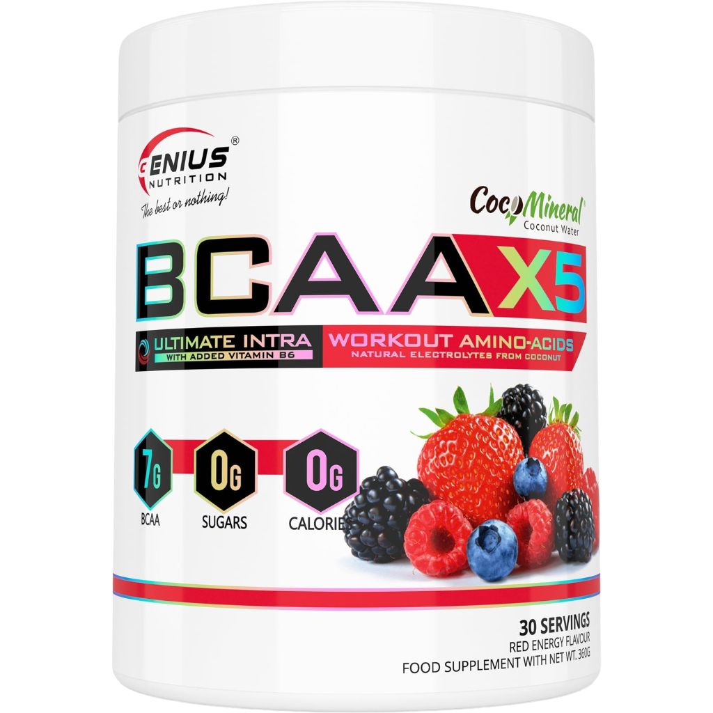 Аминокислота Genius Nutrition BCAA-X5 Красная энергия 360 г - фото 1