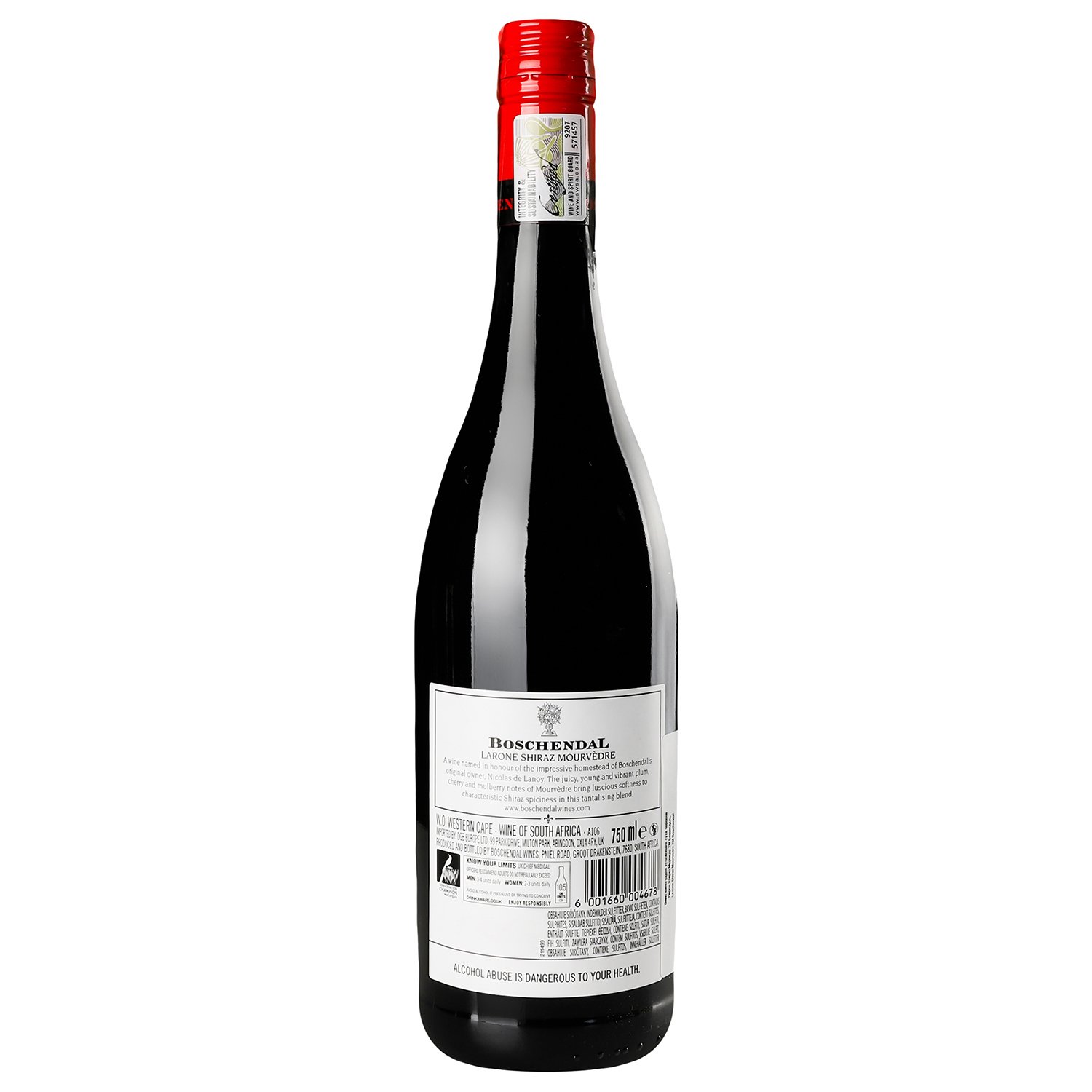 Вино Boschendal Favourites Larone Shiraz-Mourvedre, 14%, 0,75 л (522715) - фото 4