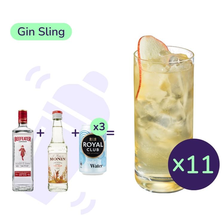 Коктейль Gin Sling (набор ингредиентов) х11 на основе Beefeater - фото 1