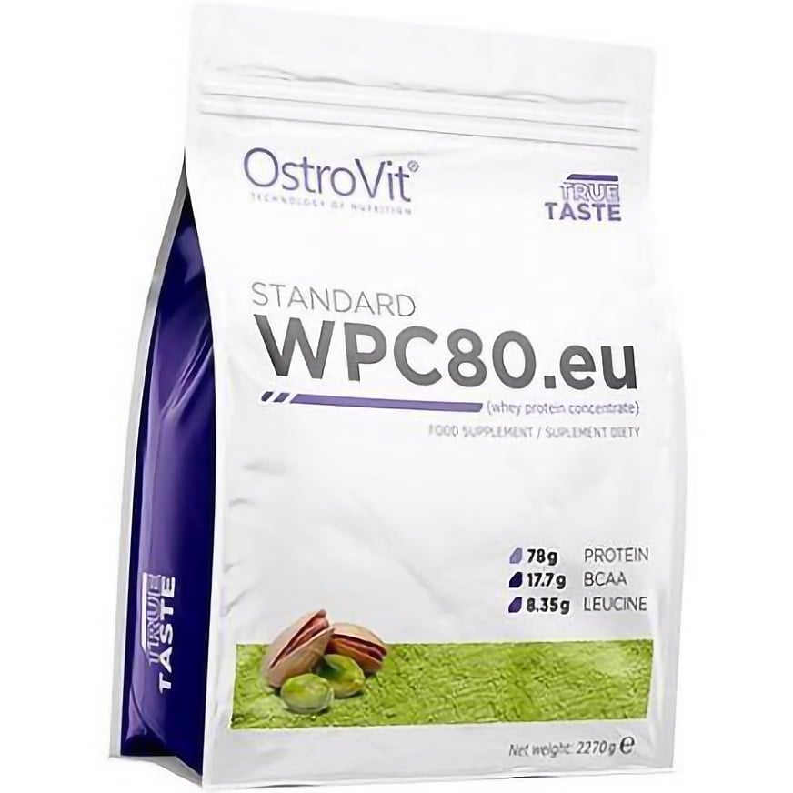 Протеин OstroVit Standaed WPC80.eu Pistachio Cream 900 г - фото 1