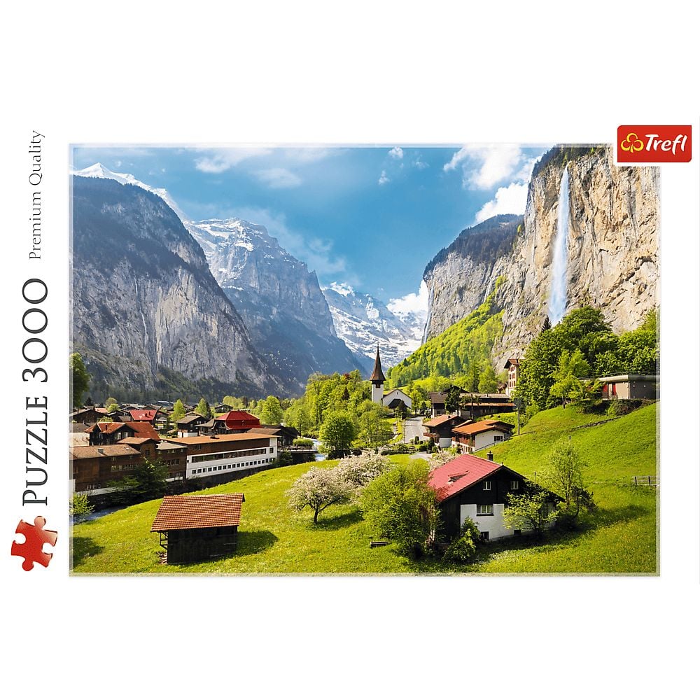 Пазлы Trefl Лаутер бруннен Швейцария 3000 элементов - фото 3