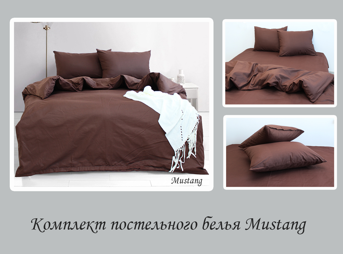 Комплект постельного белья TAG Tekstil Евро 000210604 (emax Mustang) - фото 4