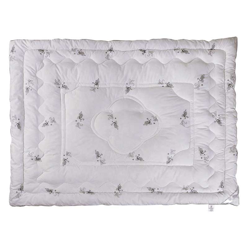 Детское одеяло Руно Silver Swan, искусственный лебяжий пух, зима, 140х105 см, белый (320.52_Silver Swan) - фото 3