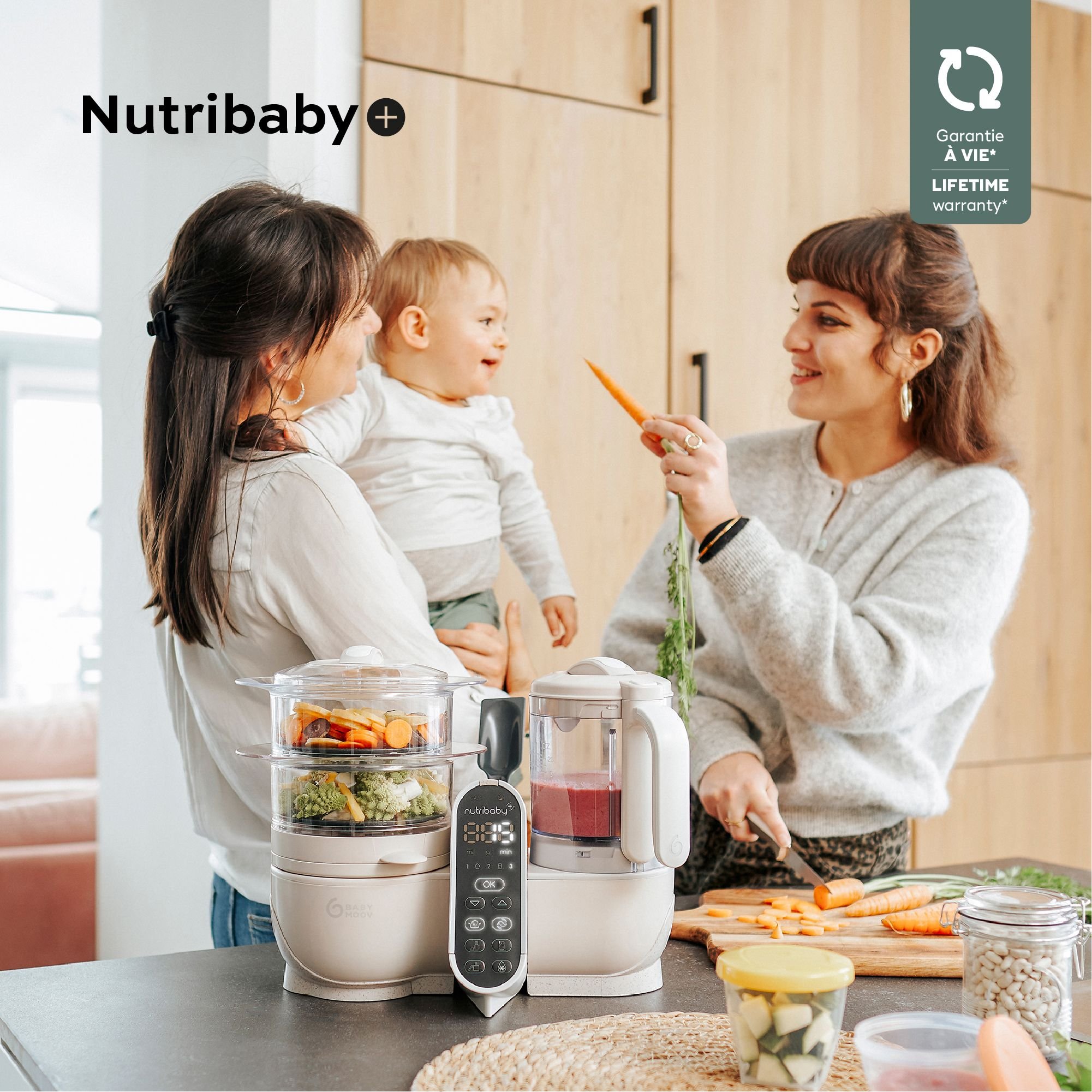 Пароварка-блендер Babymoov Nutribaby+ Beige (A001135) - фото 8