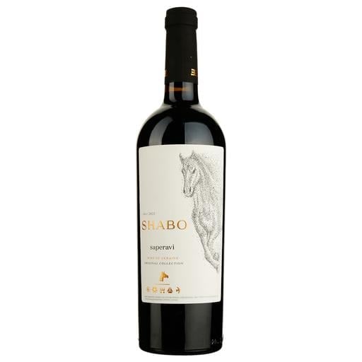 Вино Shabo Classic Saperavi красное сухое 0.75 л - фото 1