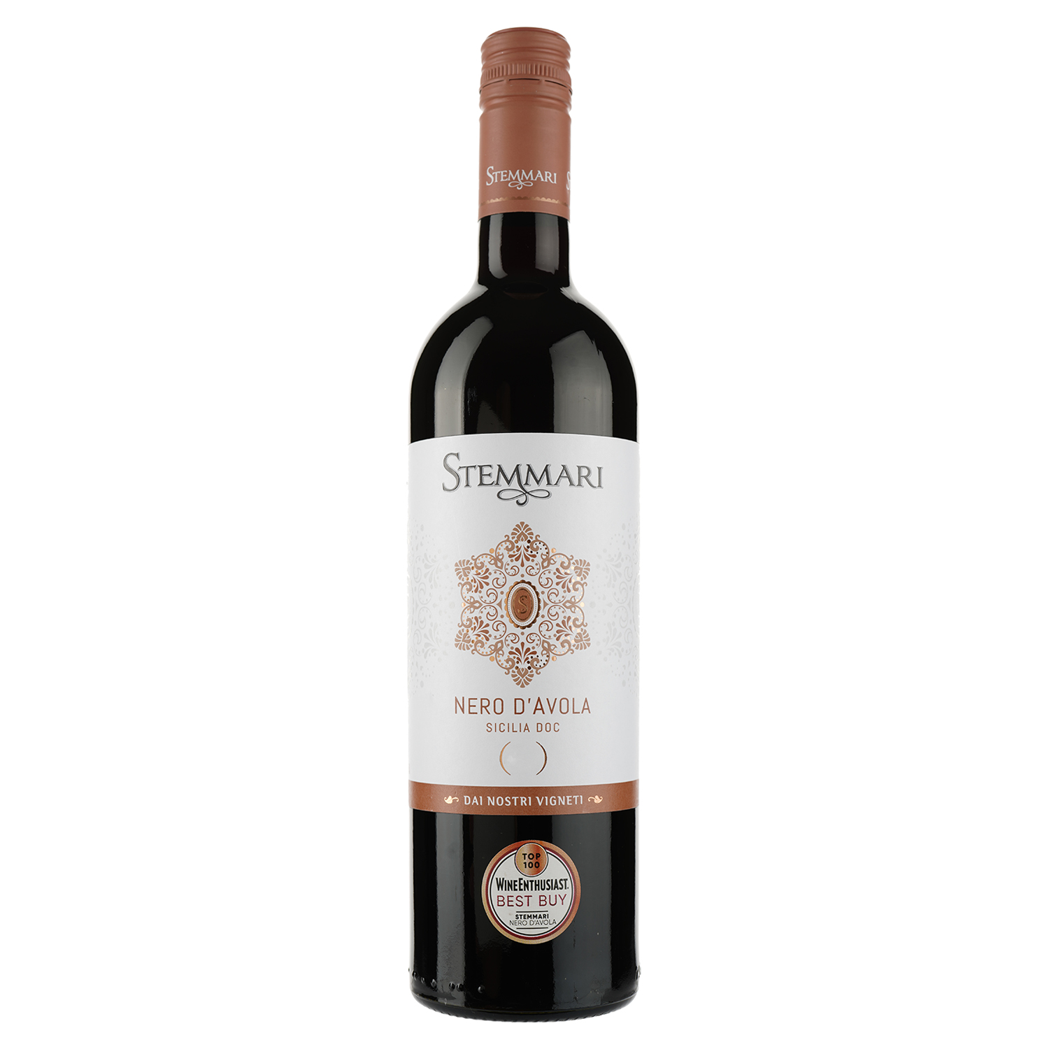 Вино Stemmari Nero dAvola Sicilia, красное, полусухое, 13%, 0,75 л - фото 1