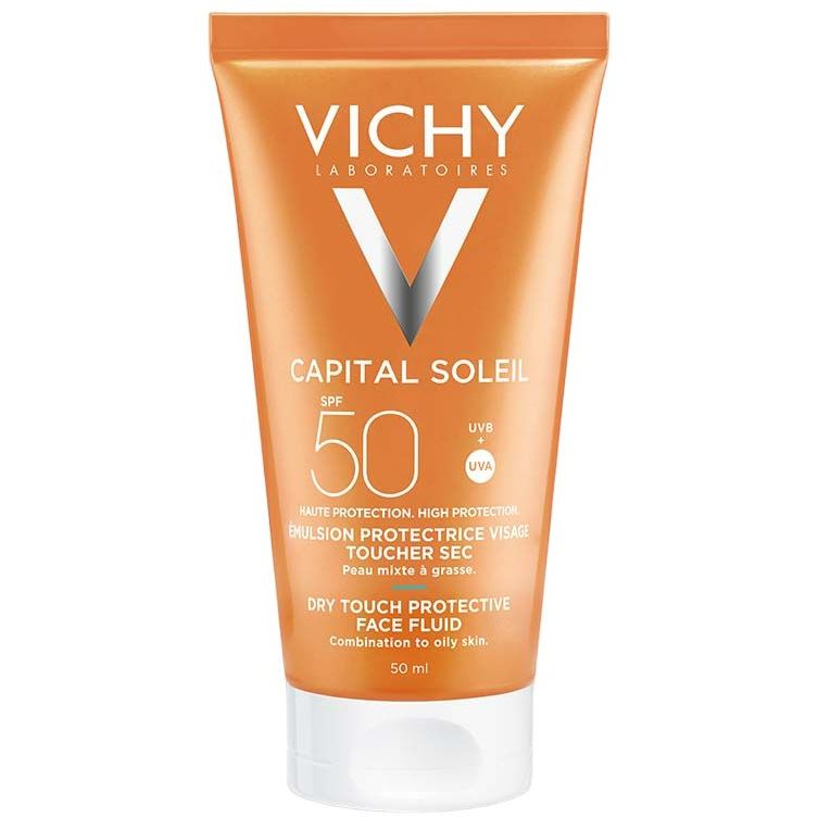 Сонцезахисна матируюча емульсія для обличчя Vichy Capital Soleil, SPF50, 50 мл - фото 1