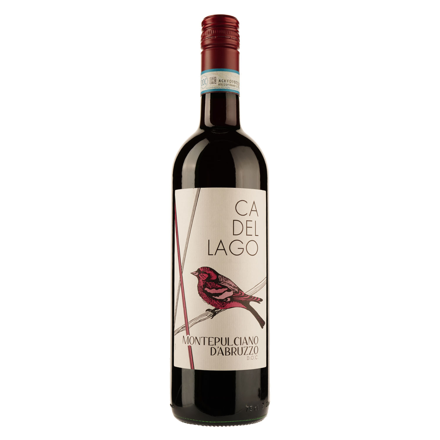 Вино Ca' Del Lago Montepulciano D'Abruzzo DOC, червоне, сухе, 0,75 л - фото 1