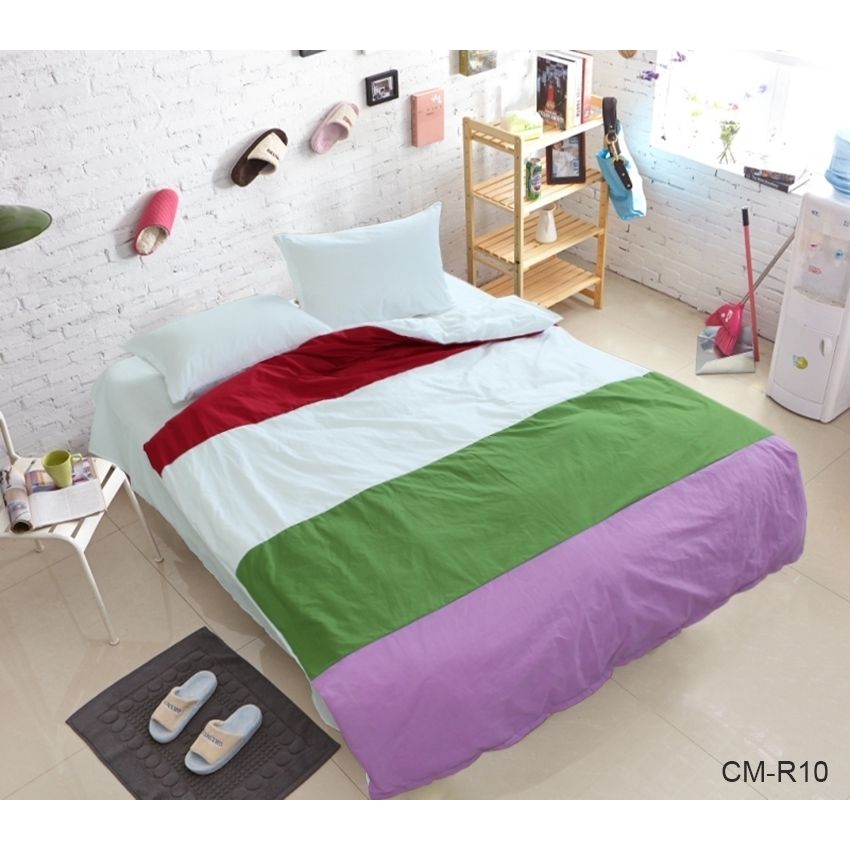 Комплект постільної білизни TAG Tekstil 2-спальний Різнокольоровий 000163777 (CM-R10) - фото 1