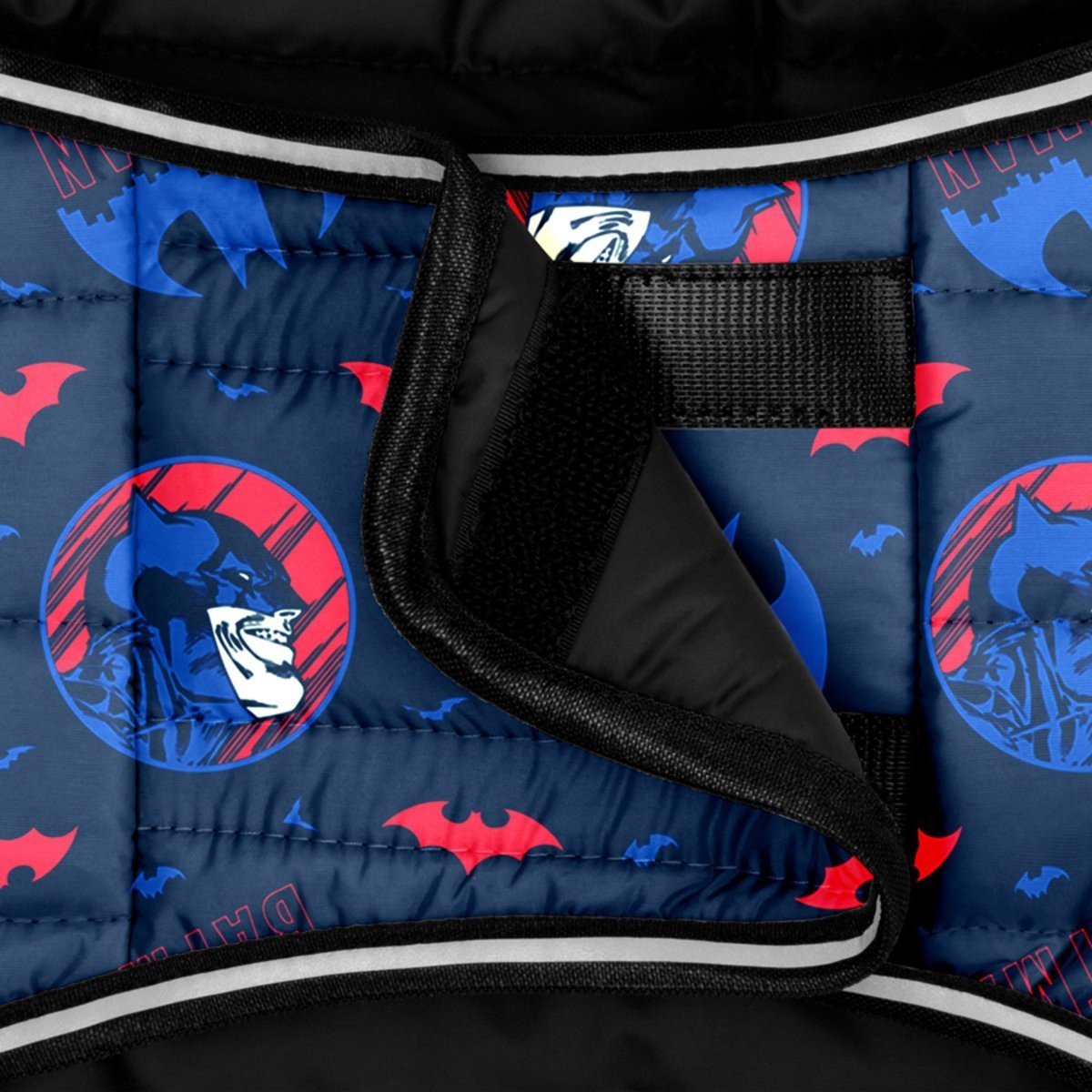 Курточка-накидка для собак Waudog Clothes, Бетмен блакитно-червоний, L - фото 3