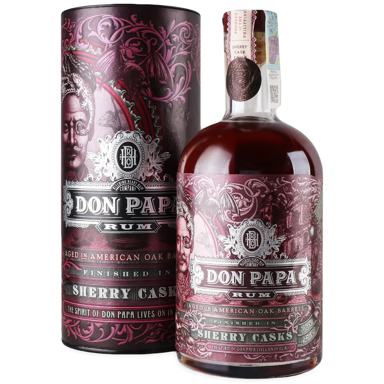 Ром Don Papa Sherry Casks 45% 0.7 л - фото 1