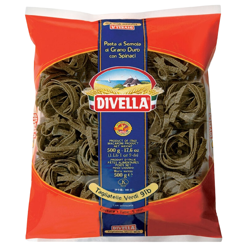 Макаронные изделия Divella 091b Tagliatelle Verdi Semola, 500 г (DLR12139) - фото 1
