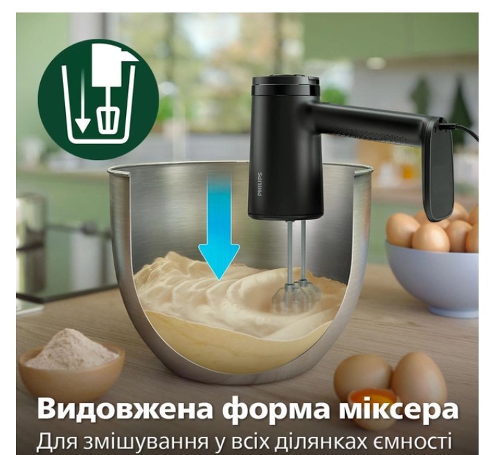 Миксер без чаши Philips черный (HR3781/00) - фото 7