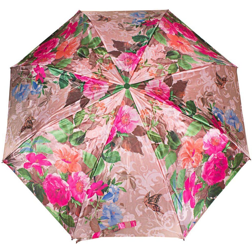 Жіноча складана парасолька напівавтомат Zest 101 см бежева - фото 1