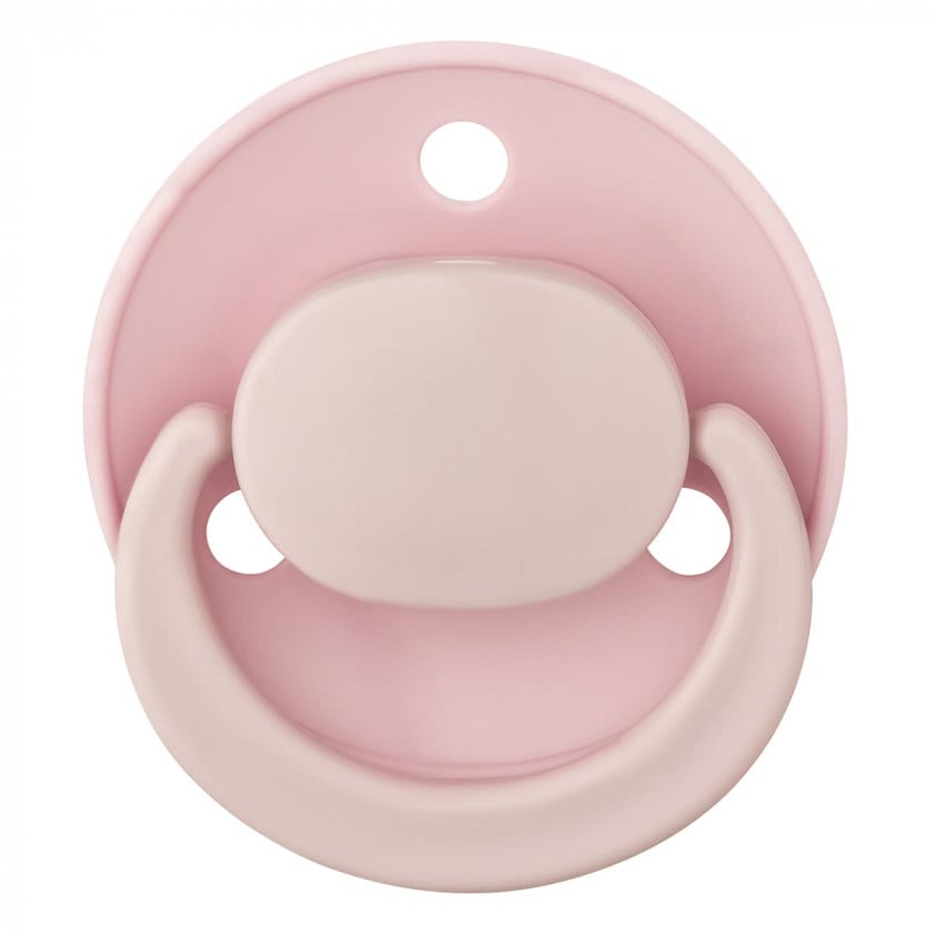 Пустушка латексна Baby-Nova Pink&Purple, кругла, 0-24 міс., рожевий та бузковий, 2 шт. (3962033) - фото 3