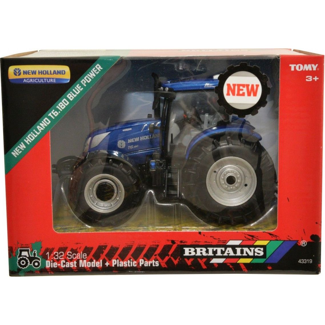Модель Britains Трактор New Holland T6.180 Blue Power 1:32 (43319) - фото 5