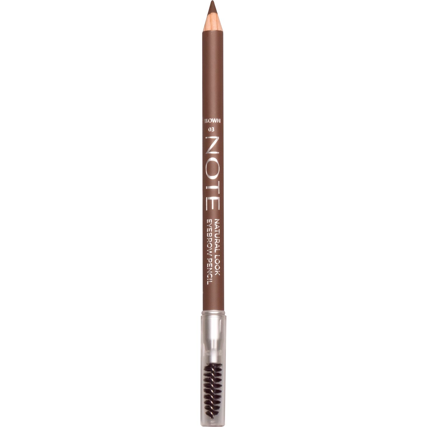 Карандаш для бровей Note Cosmetique Natural Look Eyebrow Pencil Brown тон 3, 1.08 г - фото 2