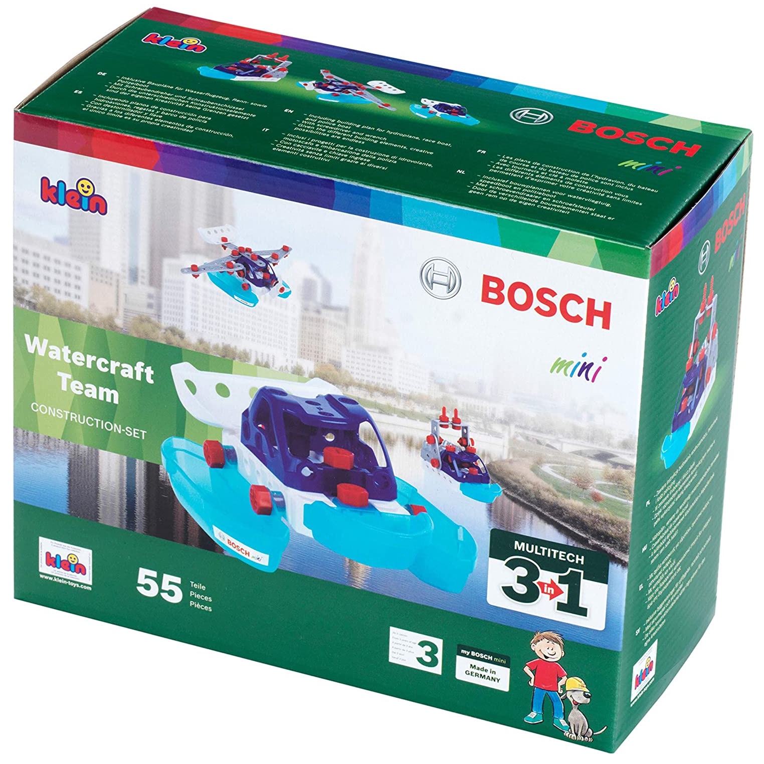Конструктор Bosch Mini 3 in 1 Watercraft team Водний транспорт (8794) - фото 1