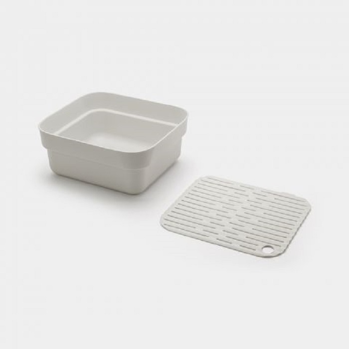 Чаша для мытья посуды Brabantia, 37,4х34,4х16,1 см, светло-серый (302688) - фото 4