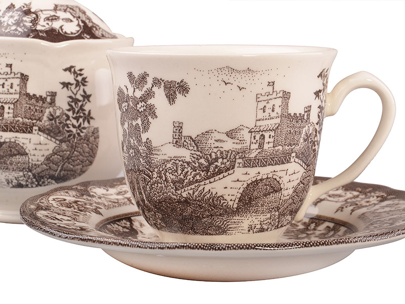 Чайный набор Claytan Ceramics Пимберли Браун на 6 персон, 14 предметов (910-059) - фото 2