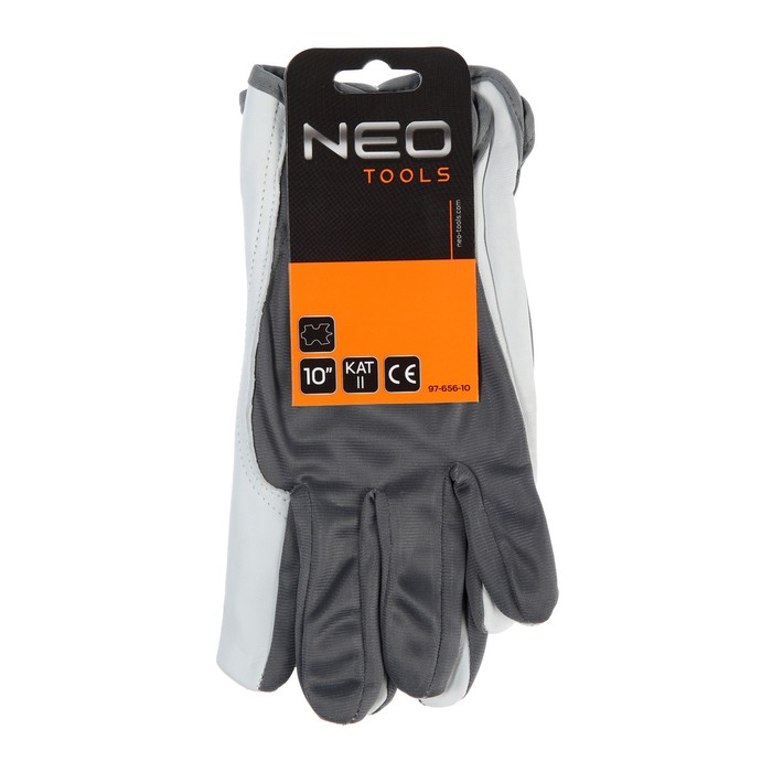 Перчатки рабочие Neo Tools фиксация запястья размер 10 черно-белые (97-655-10) - фото 4
