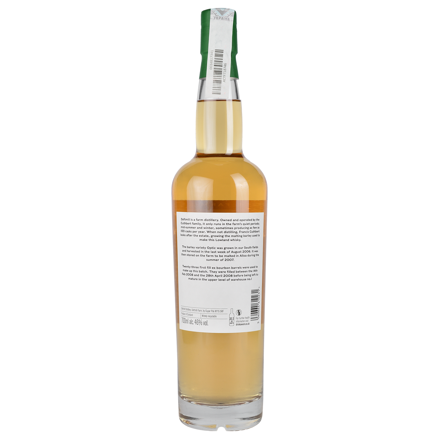 Виски Daftmill Winter Release 2008 Single Malt Scotch Whisky, 46%, 0,7 л - фото 2