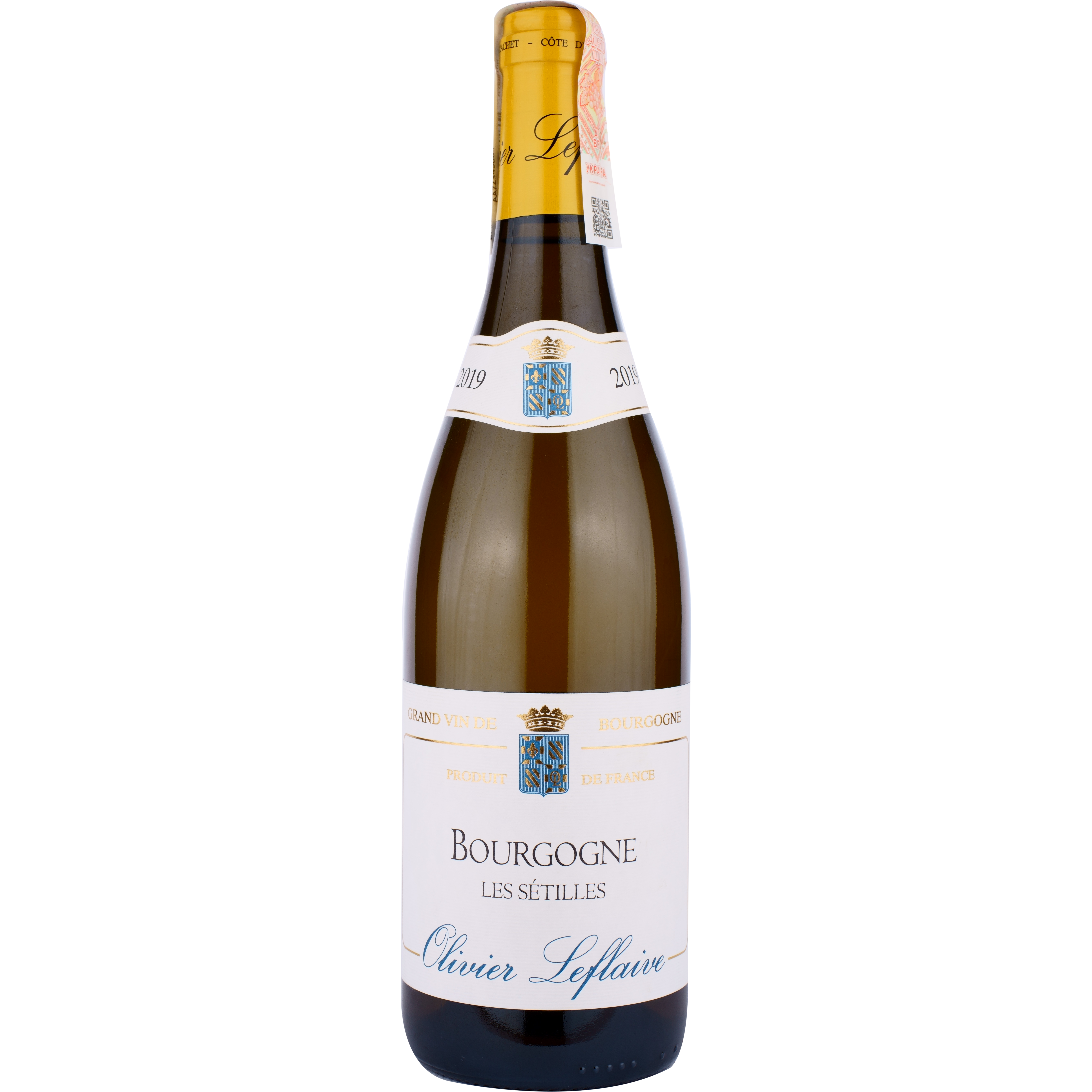 Вино Olivier Leflaive Bourgogne AOC Chardonnay Les Sеtilles, белое, сухое, 0,75 л - фото 1