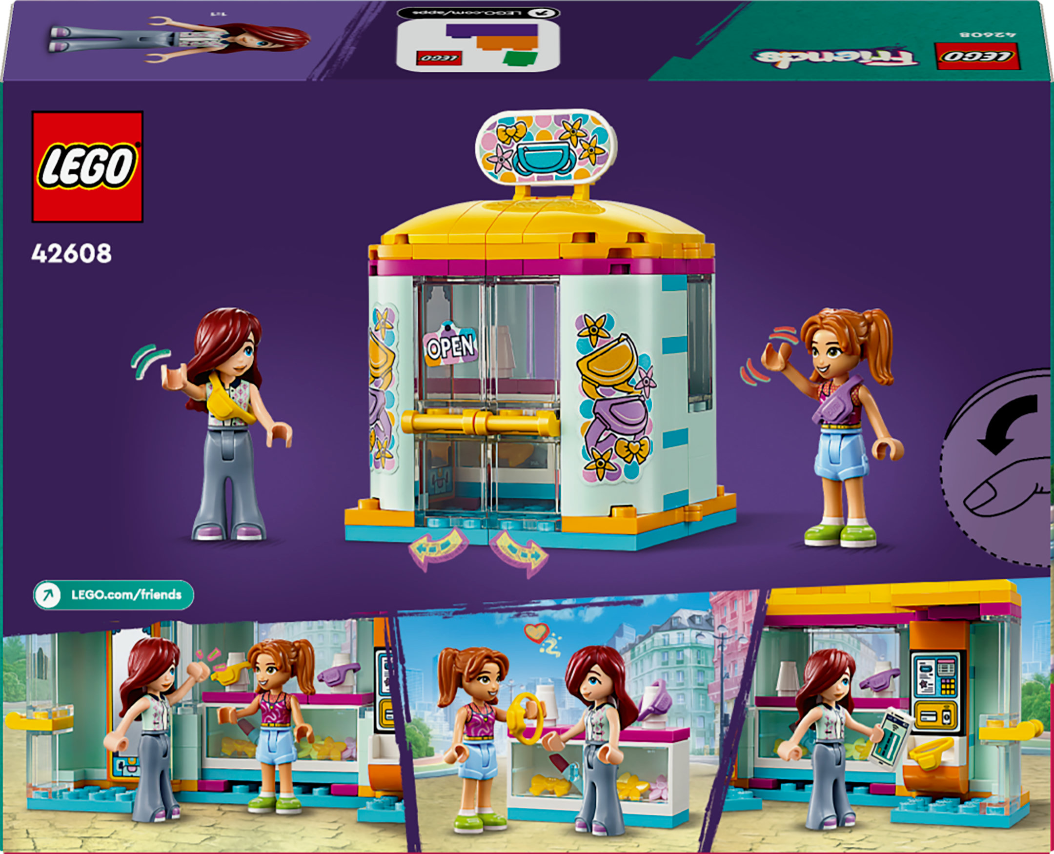 Конструктор LEGO Friends Крамничка аксесуарів 129 деталі (42608) - фото 9