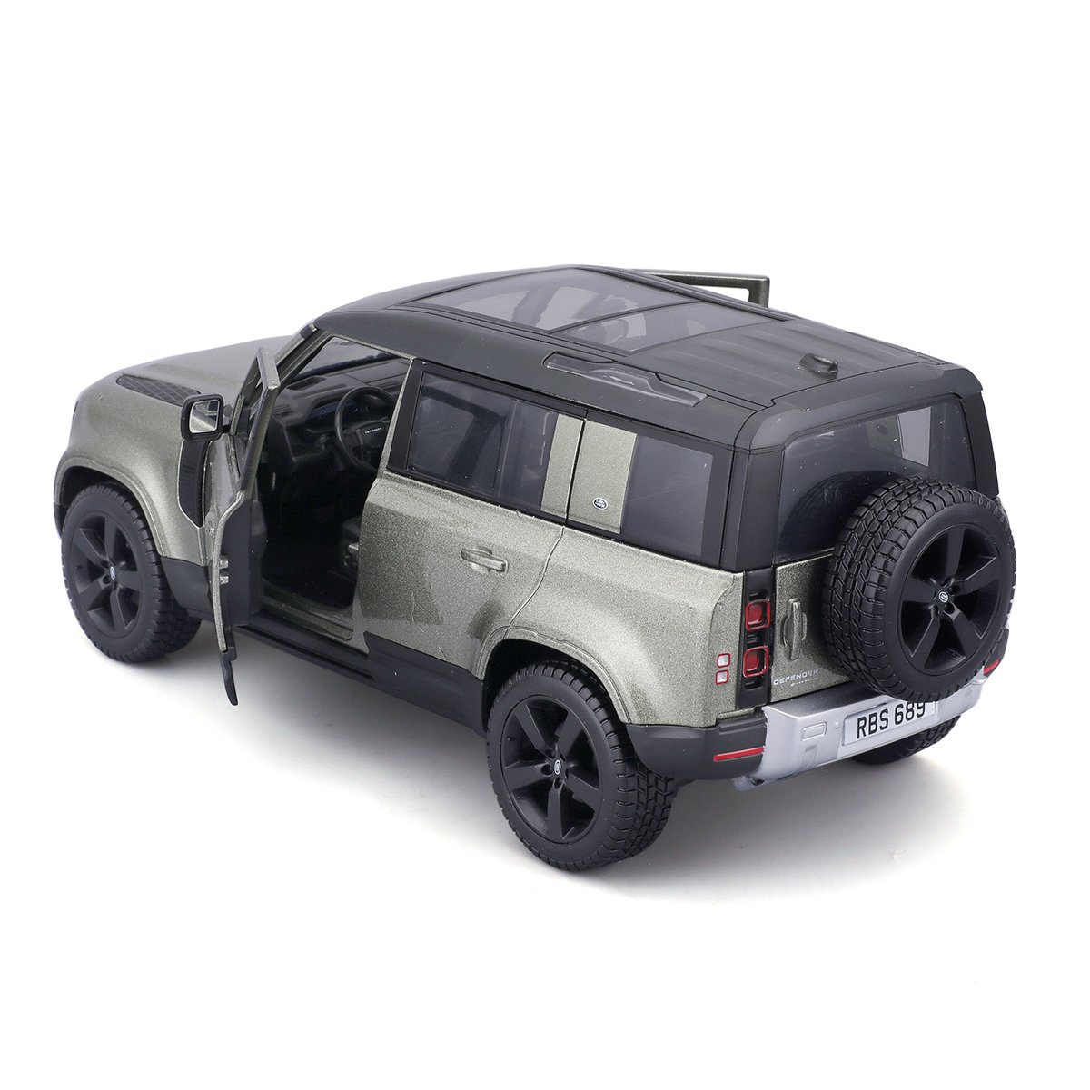 Автомодель Bburago Land Rover Defender 110 1:24 зеленый (18-21101) - фото 4