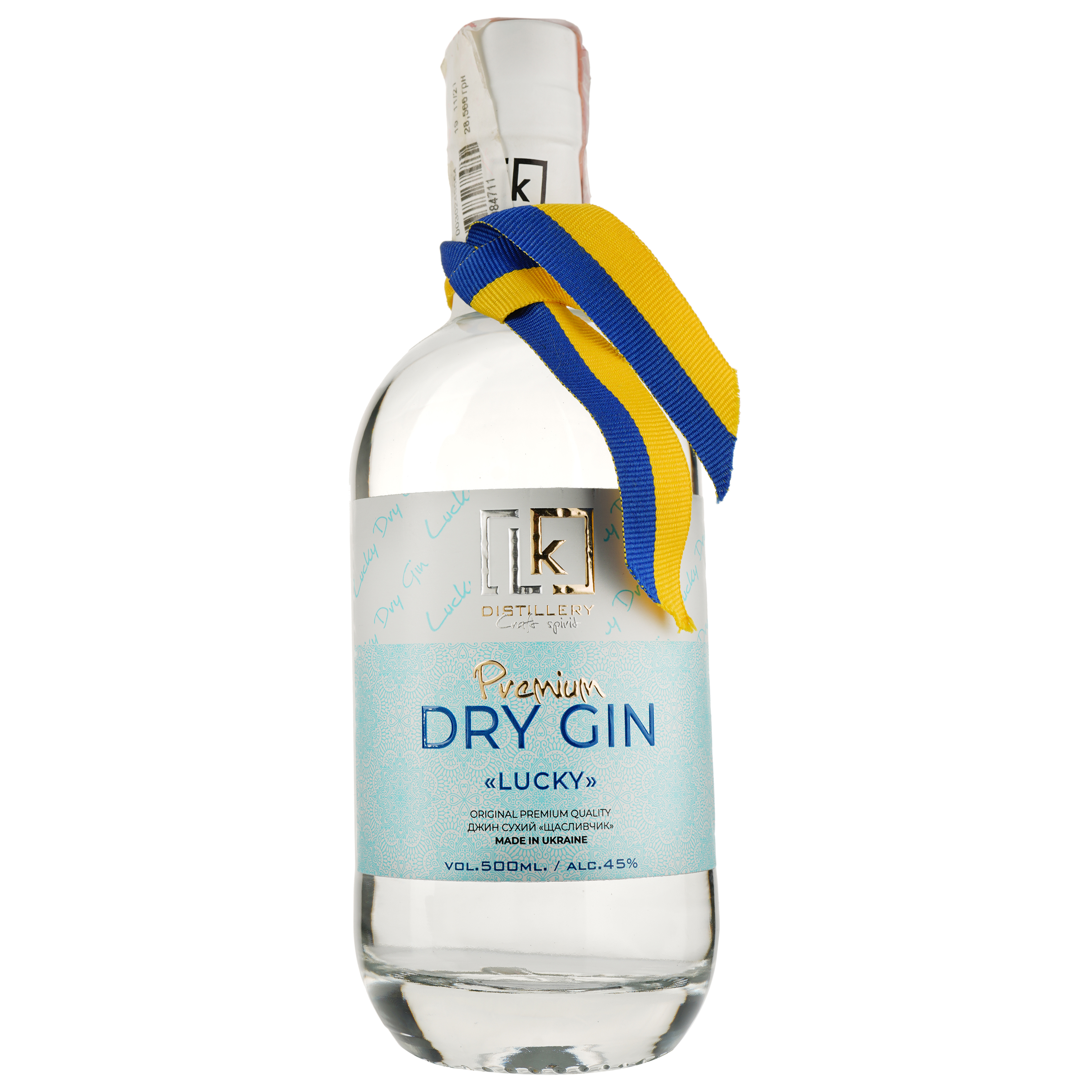 Джин LK Distillery Lucky Dry Gin, 45%, 0,5 л - фото 1