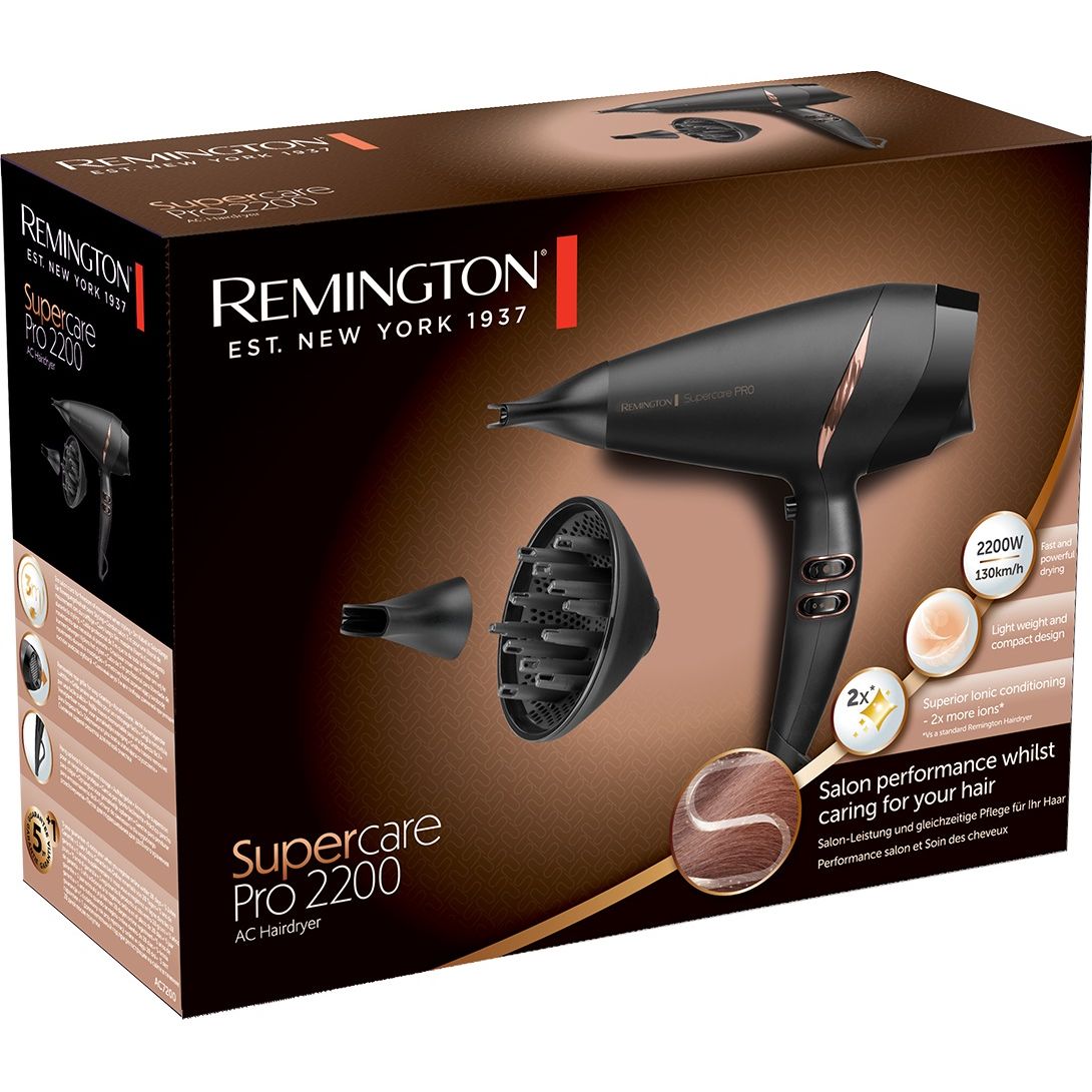 Фен Remington Supercare PRO 2200 AC7200 чорний - фото 7