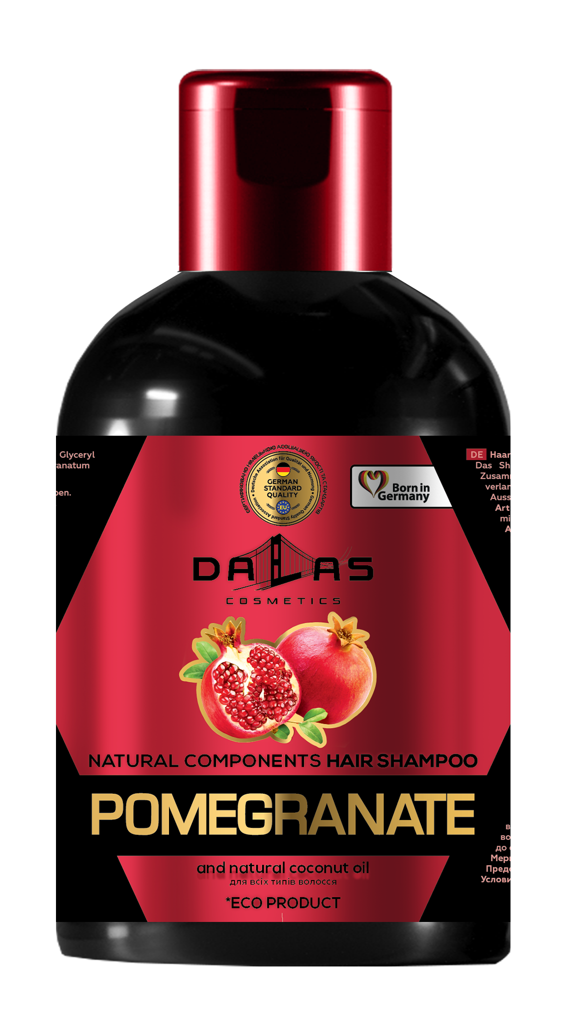 Шампунь для волос Dalas с маслом гранатовых косточек и натуральным кокосовым маслом, 1000 мл (729194) - фото 1