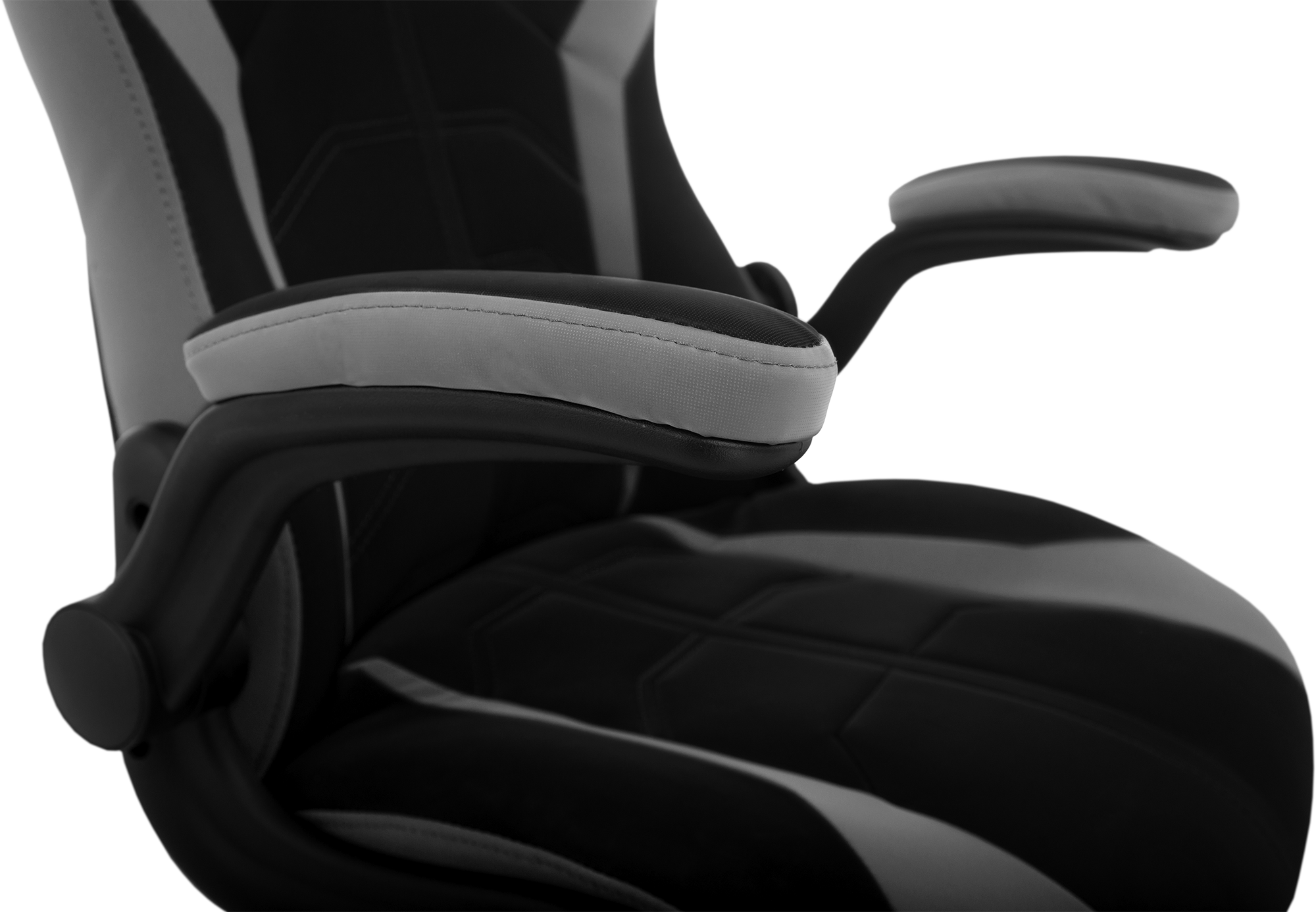 Геймерское кресло GT Racer черное с серым (X-2656 Black/Gray) - фото 8