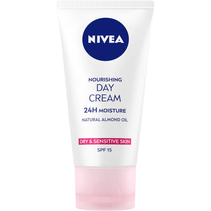 Питательный дневной крем Nivea SPF 15 Интенсивное увлажнение 24 часа для сухой и чувствительной кожи 50 мл - фото 2