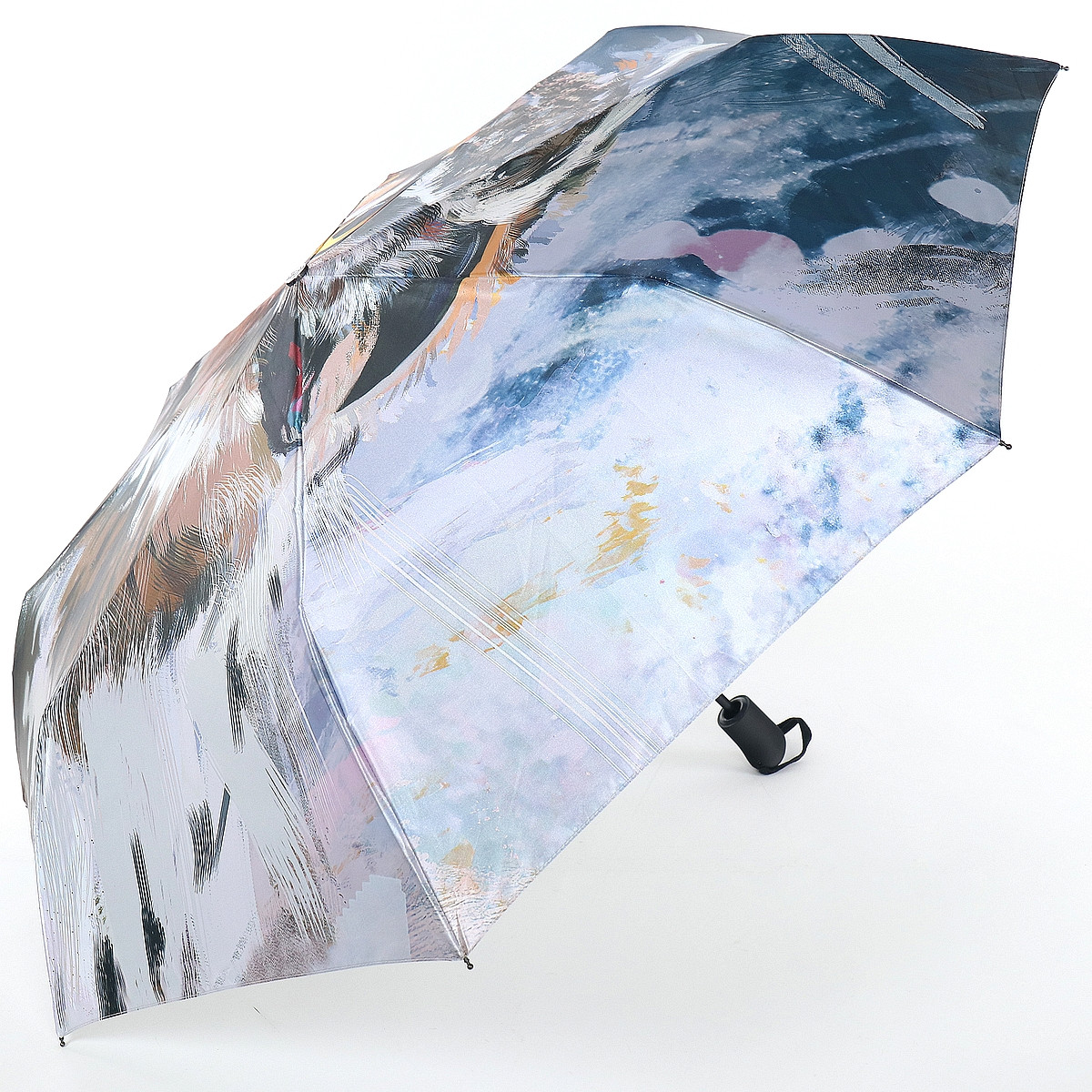 Жіноча складана парасолька повний автомат Trust 103 см різнобарвна - фото 3