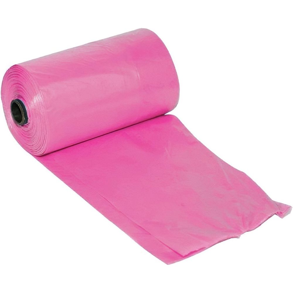 Гигиенические пакеты Croci для уборки за собаками розовые 60 шт. (3 рулона x 20 шт.) - фото 1