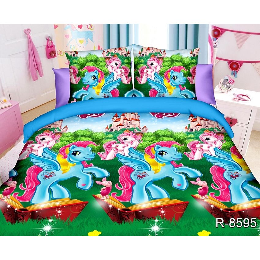 Комплект постільної білизни TAG Tekstil 1.5-спальний Різнобарвний 000143461 (R8595) - фото 1