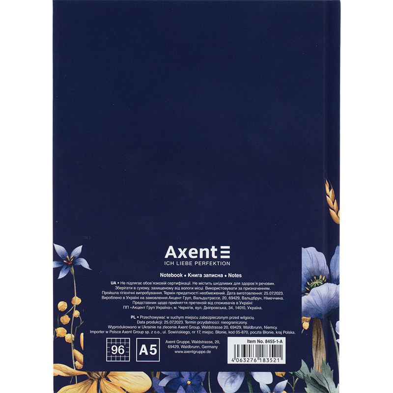 Книга записна Axent UA Українці A5 в клітинку 96 аркушів (8455-1-A) - фото 5