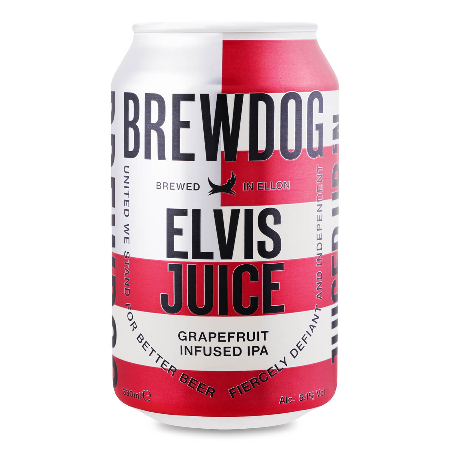 Пиво BrewDog Elvis Juice, янтарное, 5,1%, ж/б, 0,33 л (852359) - фото 1