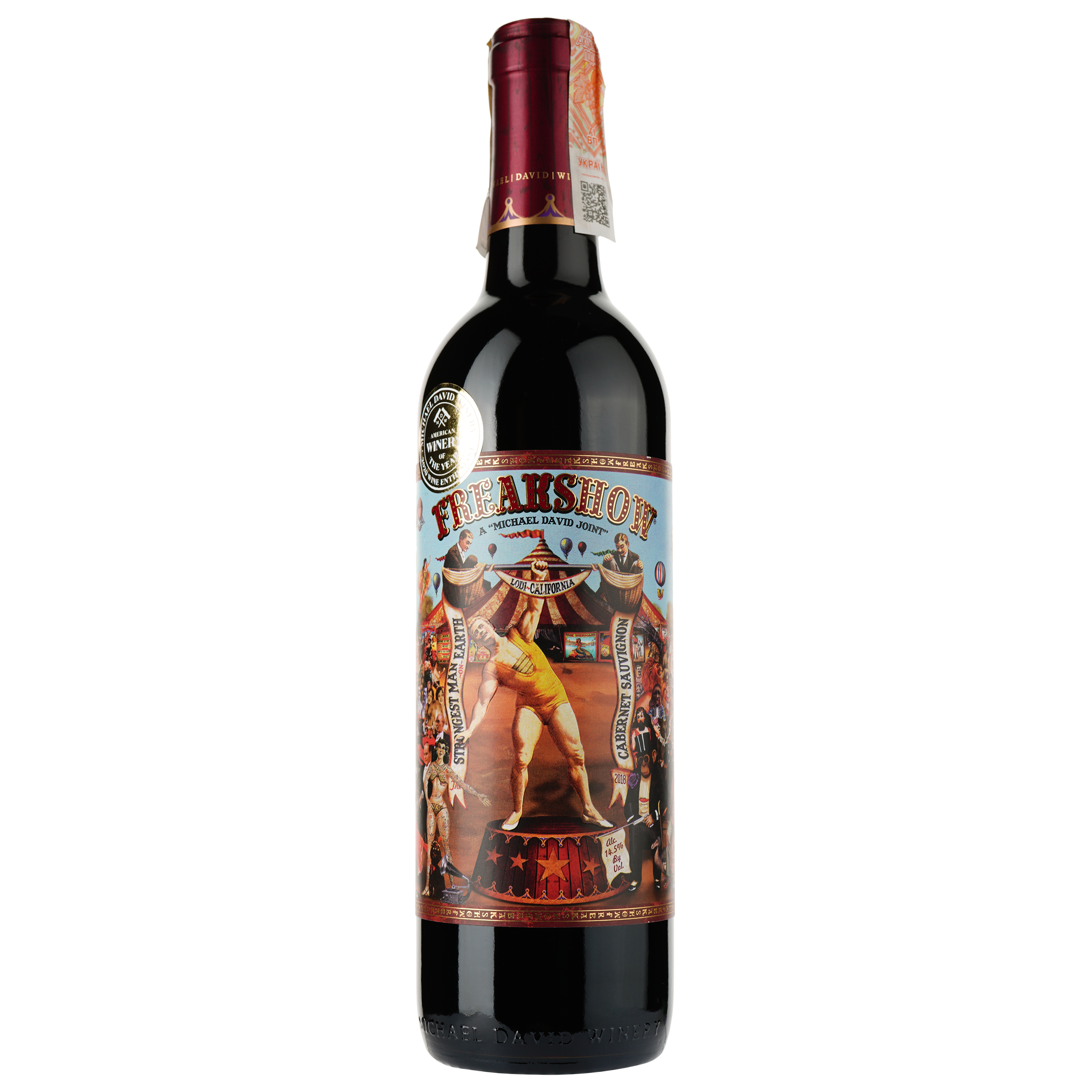 Вино Michael David Freakshow Cabernet Sauvignon, червоне, сухе, 15,5%, 0,75 л - фото 2