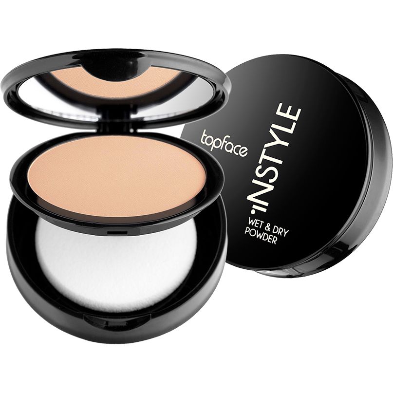 Пудра компактна TopFace Instyle Wet & Dry Powder PT261 відтінок 007, 10 г - фото 1