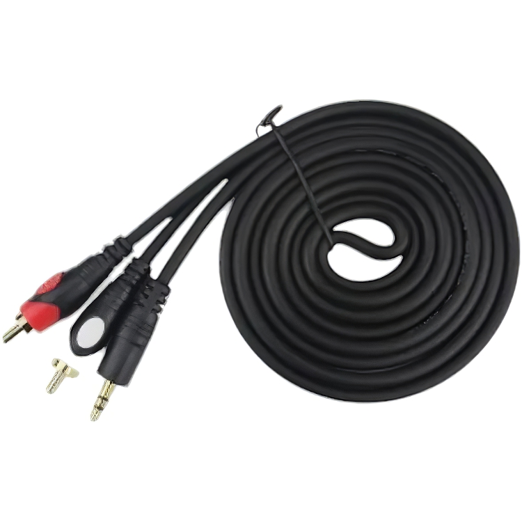 Готовый аудио кабель Master Jack 3.5 stereo - 2xRCA 5.0PCu 5м - фото 1